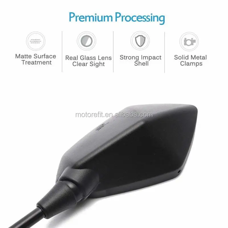 منتجات ساخنة للبيع عبر الإنترنت مقبض 7/8 بوصة مشبك تثبيت على شريط الدراجة النارية مرآة الرؤية الخلفية المحدبة منتجات فريدة للبيع