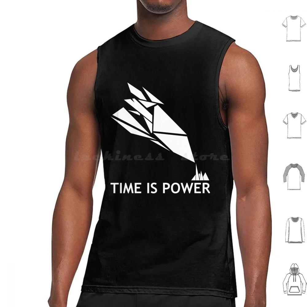 

Time Is Power ( Quantum Break Inspired Shirt ) Tank Tops Vest Sleeveless Alan Wake Control Remedy Federal Bureau Of Control
