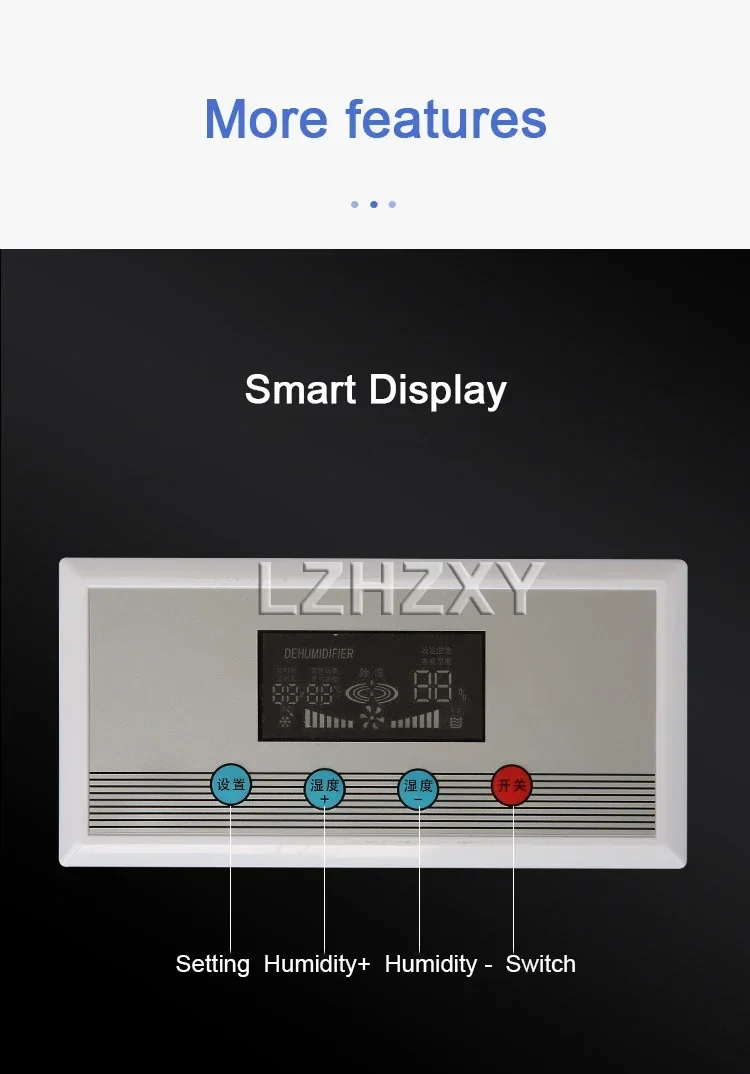 138L/day Industrial Intelligent Dehumidifier Electric Air Dryer Air Dehumidifier Commercial Large Area Dehumidifier