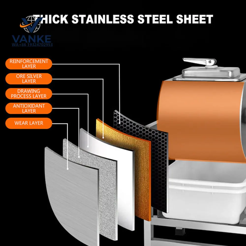 Commercial Food Marinator Tumbling Machine Computer Marinating Machine Stainless Steel Chicken Steak Marinating Machine