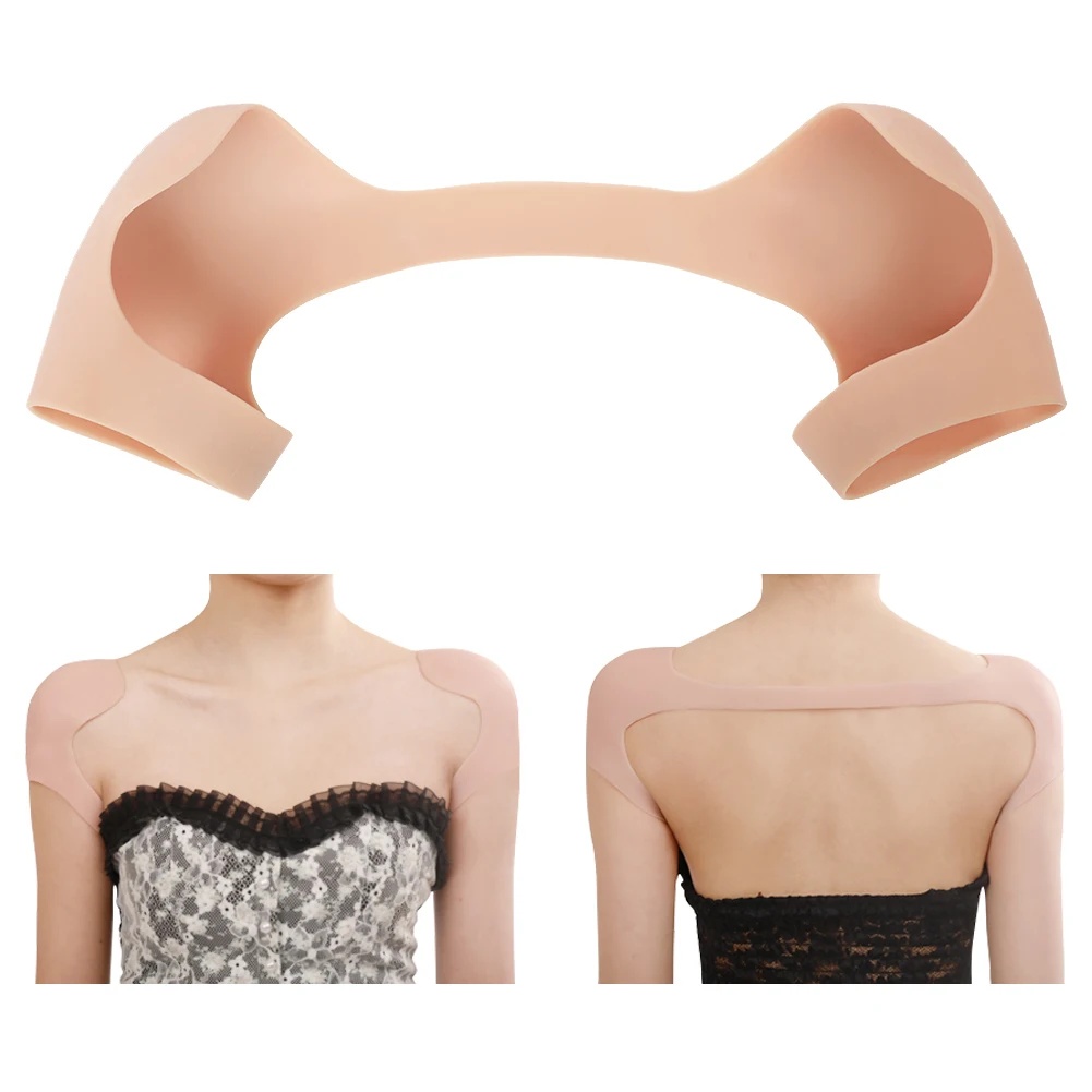 

Dokier Silicone Shoulder Pads for Men and Women Clothing Shoulder Enhancer Anti Slip Shoulder Pads Reusable for Shirt Suit Skirt