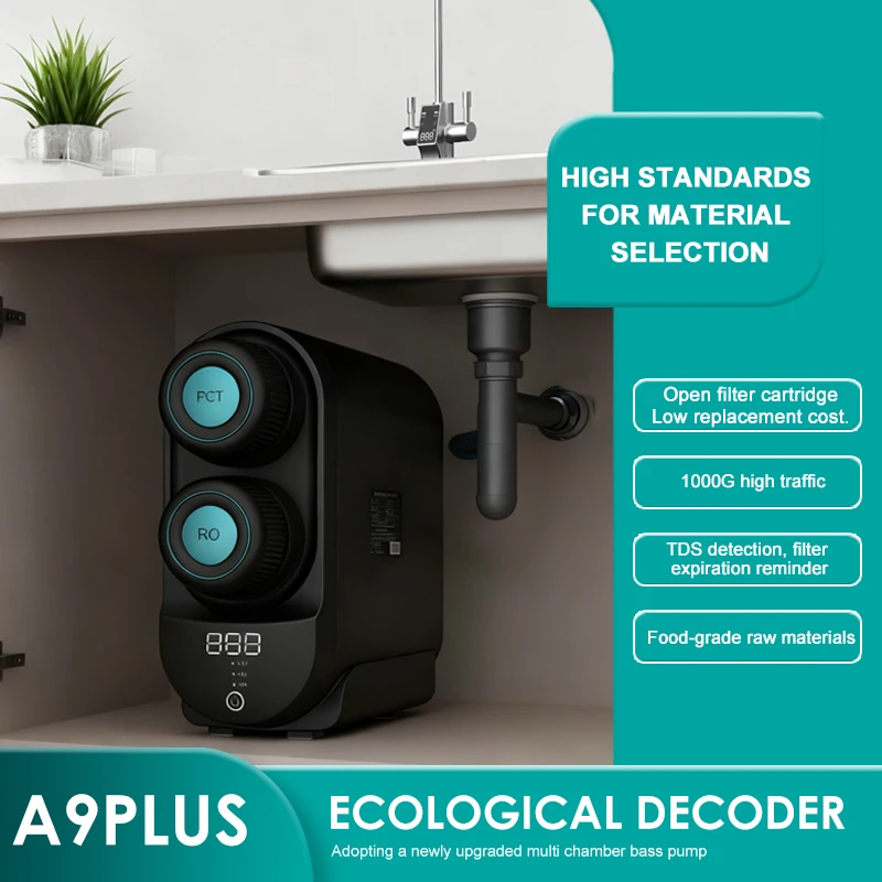 Compact 5-Stage Under Sink Water Filtration Unit for Apartment Kitchen