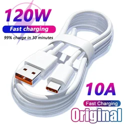 120W 10A USB Type C USB Cable Super Fast Charing Line for Xiaomi Samsung Huawei Honor Quick Charge USB C Cables Data Cord New