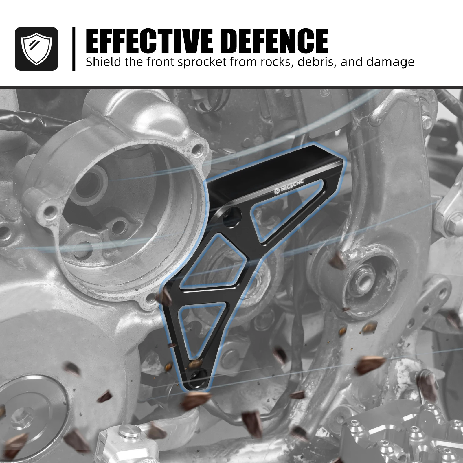NICECNC For Suzuki DRZ400SM DRZ400S 2000-2024 2023 Clutch Release Arm Cable Stopper & Front Sprocket Guard DR-Z 400SM DR-Z 400S