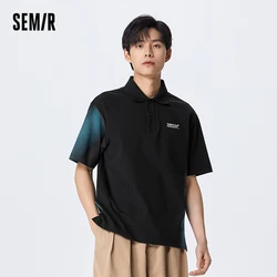 Semir Polo Shirt Men 2024 Summer New Loose Cool Daily Commuter Wind Jacket