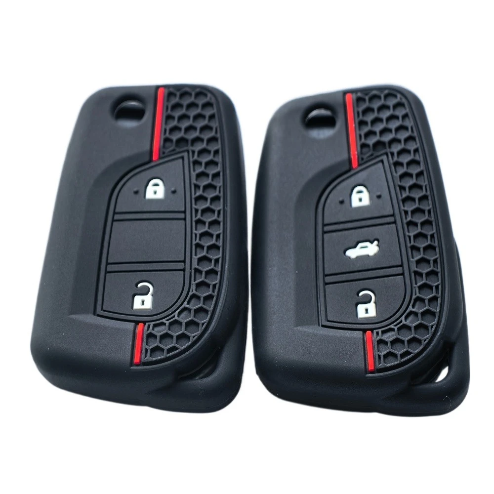 Silicone Car Remote Cover Protector Key Case for Toyota Corolla Auris Reiz Avensis Verso Yaris Aygo Rav4 Scion TC IM Rubber