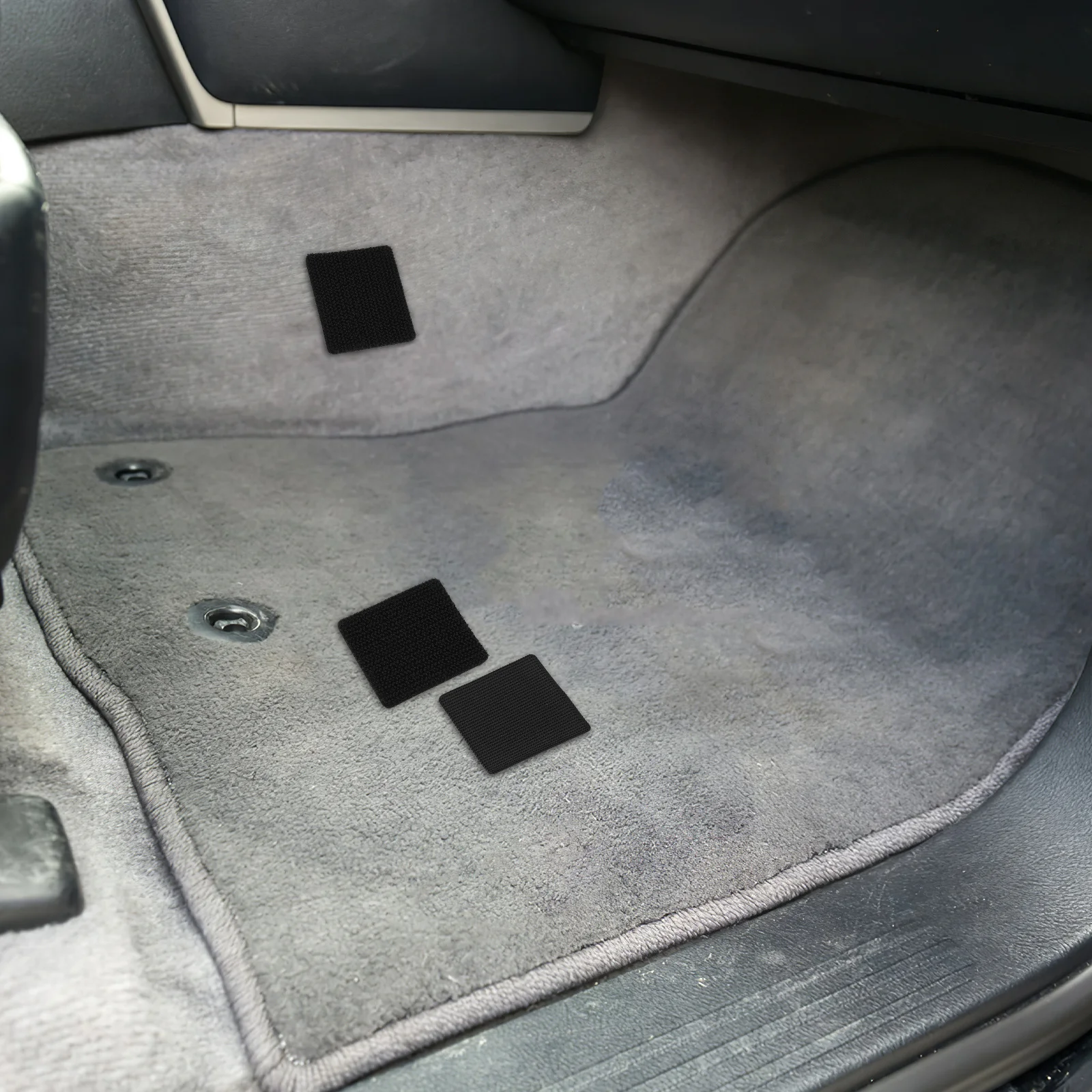 

10set Car Floor Mat Fixing Tape Adhesive Hook Loop Waterproof Heat Resistant Universal Fit For Suv Truck Mats Auto Interior