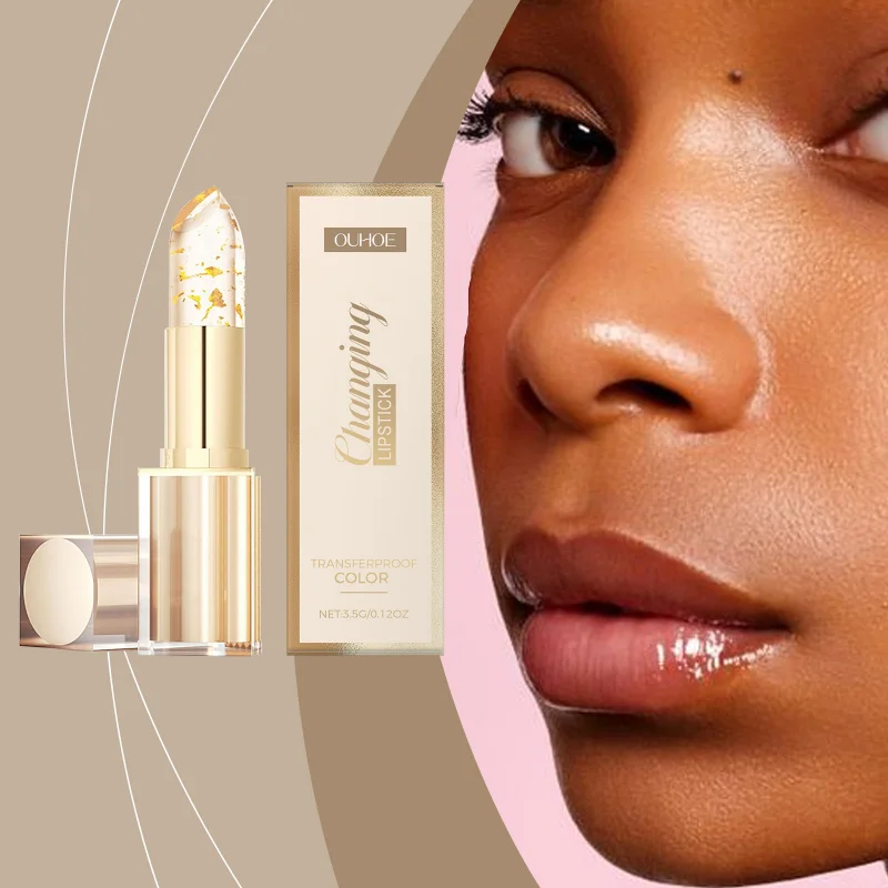 

Gold Foil Color - change Nourish Lip Balm - Help Moisturize, Create Glass Shine, Soft, Non - greasy, Personal Lip Color, 3.5g