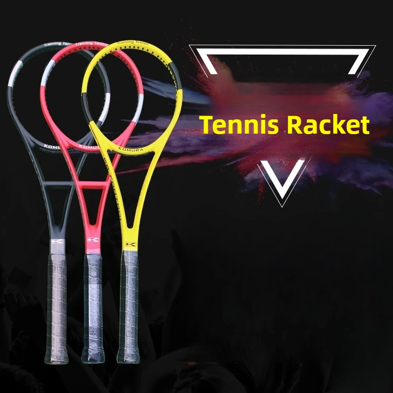 

Professional Tennis Rackets Lightweight Single Tennis Rackets Carbon Fiber Professional Racket Beginner Practice Sport Equipment