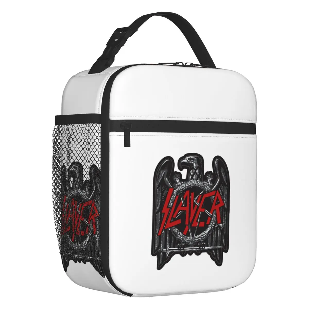 Slayers Black Eagle Portable Lunch Box for Women Multifunction Thrash Metal Rock Roll Thermal Cooler Food Insulated Lunch Bag