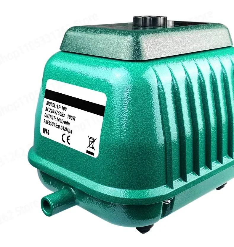 LP100\60\200 Air Pump, Low Noise Large Airflow Aquarium Fish Tank Oxygen Pump for Seafood Pond, High Power Aerator