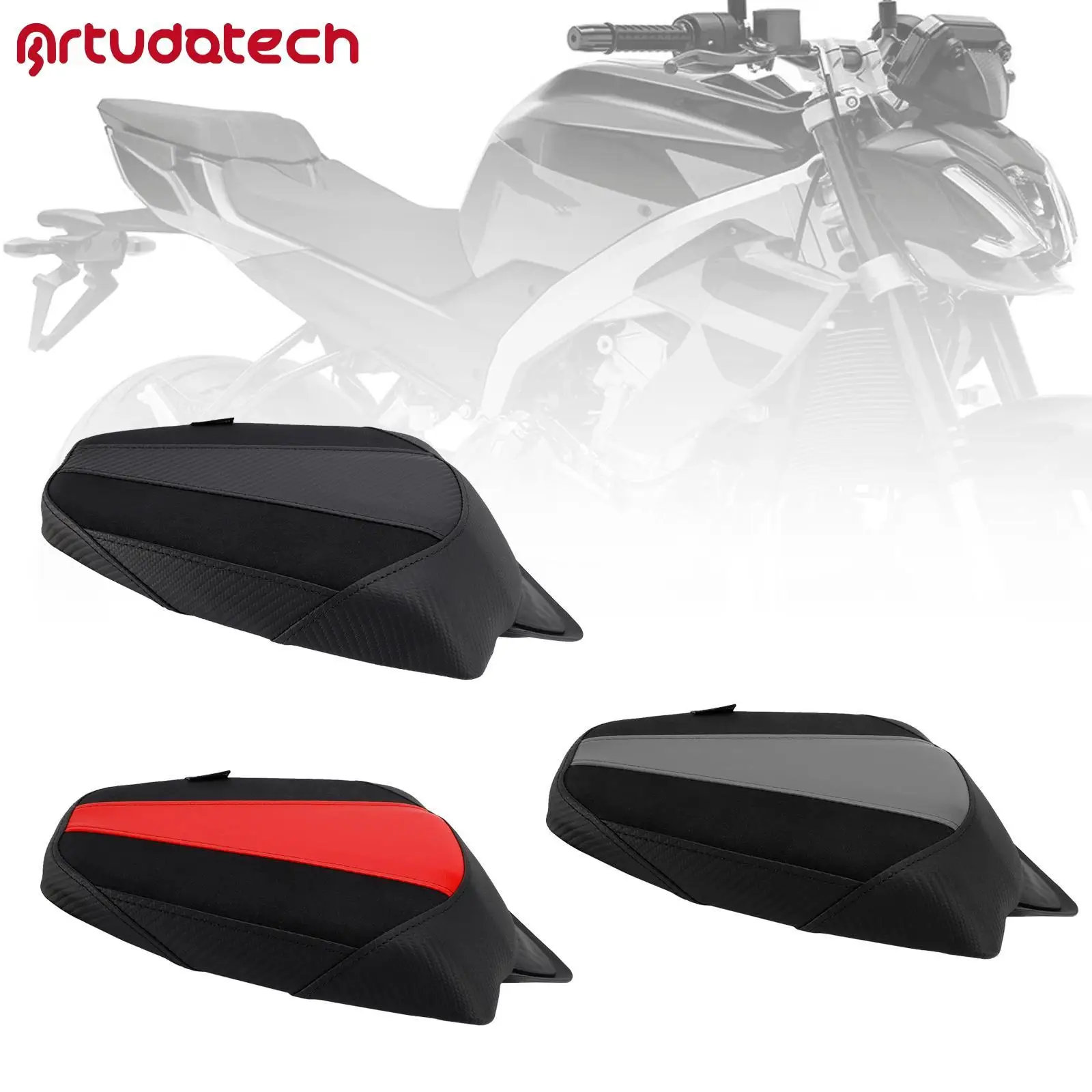 

Подушка заднего пассажирского сиденья Artudatech, плоское для Aprilia RS457 RS 457 24-25, черный