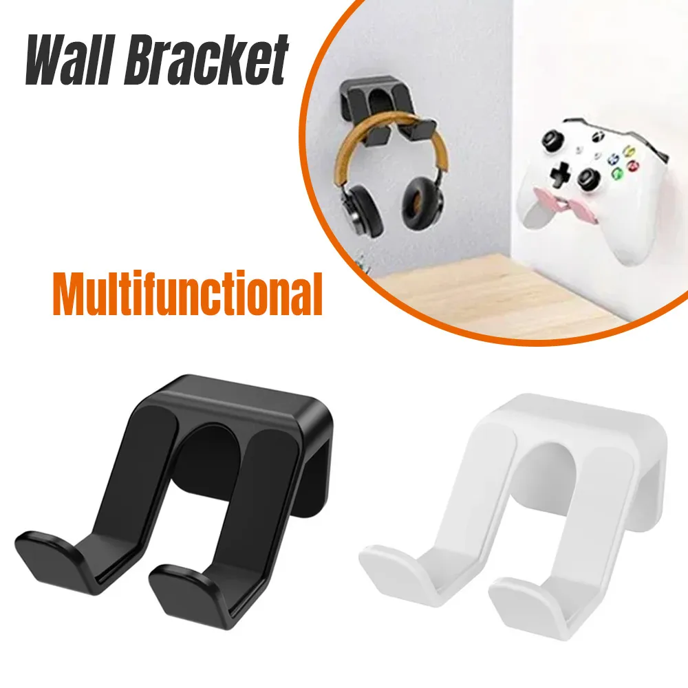 Multi Functional Wall Mount Headphones Controllers Holder Stand No Punch Easy Install Compact for Nintendo Switch Sony Xbox
