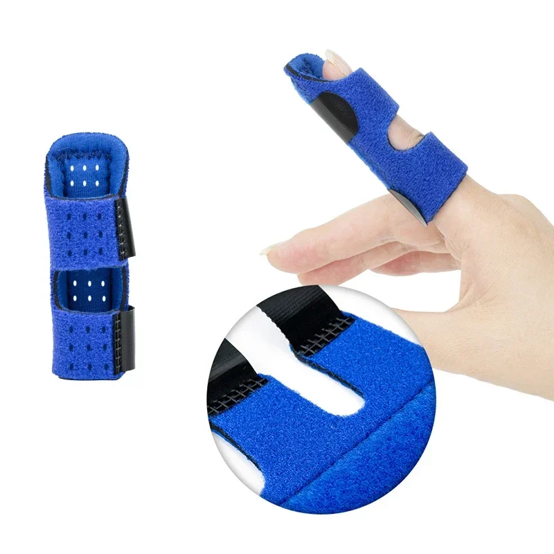 Pain Relief Aluminium Finger Splint Fracture Protection Brace Corrector Support with Fixed Tape Bandage Health Dropshipping