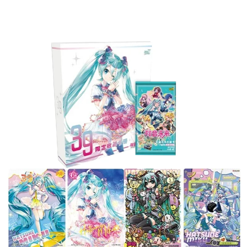 Genuine Hatsune Miku Photo Cards Qingyin Edition Official Anime Merch Collectible Ornament Keychain Kids Toy Gift