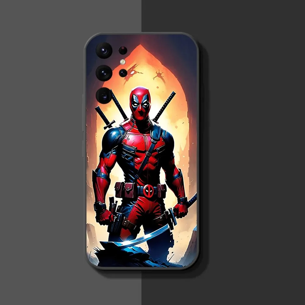 M-Marvel D-Deadpool Phone Case For Samsung Galaxy A52 A12 A51 S21 Edge S22ULTRA S23 S20LITE Plus Ultra Black Cover