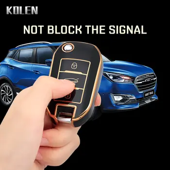 適用於標緻208 308 408 508 2008 3008 4008 5008 和雪鐵龍C3 C4 Cactus C6 C8的全新TPU汽車翻蓋鑰匙殼及配件 8 最佳銷售 2015年款標緻508 - №3