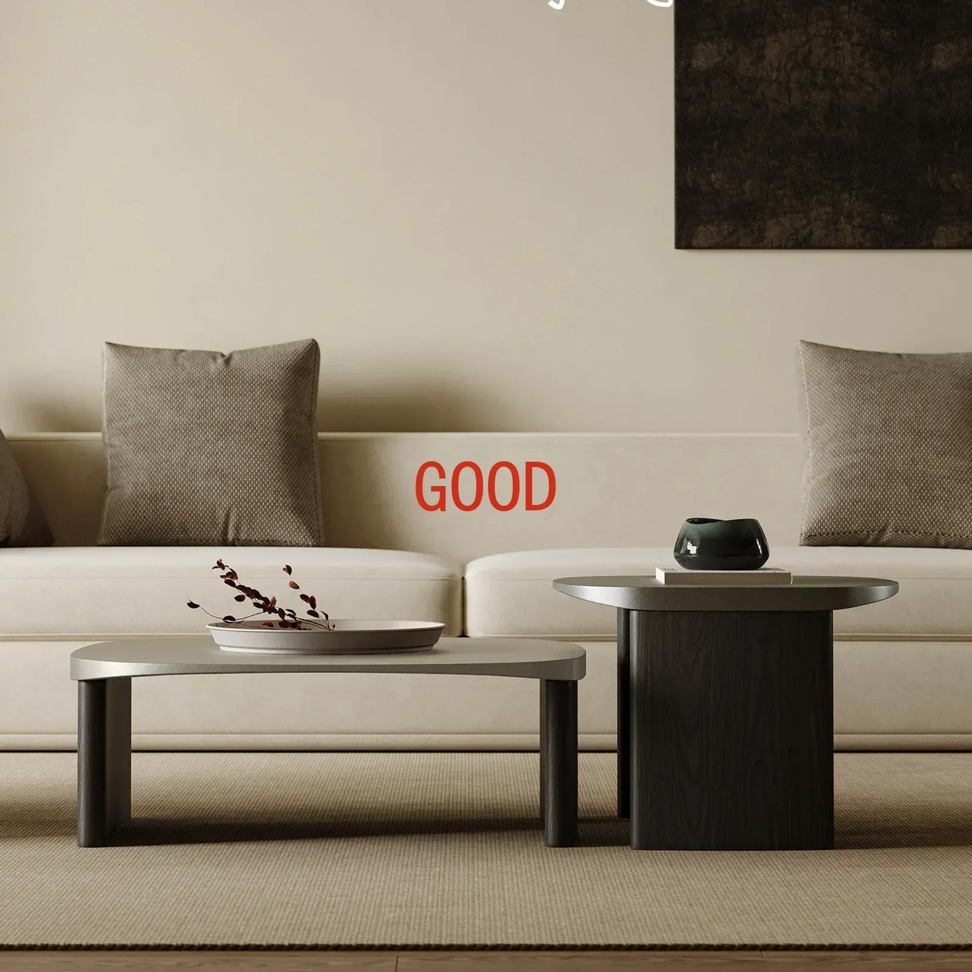 TAOCreative Square Baking Paint for Metal Living Room Small Apartment Minimalist