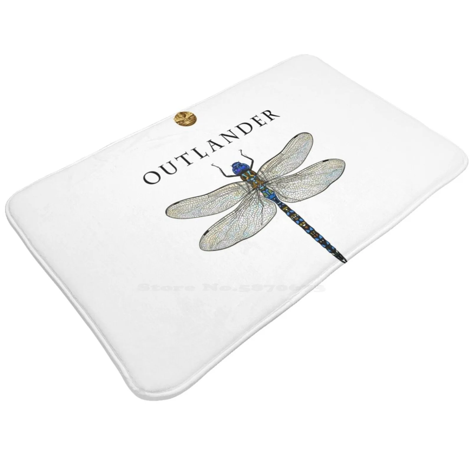 Outlander Dragonfly #2 Soft House Carpet Non-Slip Rug Mat Sassenach Dragonfly In Amber Scottish Scotland Jamie Fraser Claire