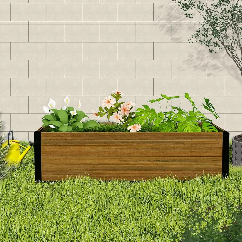 

Modern Raised Garden Planter Bed - Durable, Weather-Resistant & Stylish Outdoor Flower Box for Gifts, Gardens, Patios, and Birth