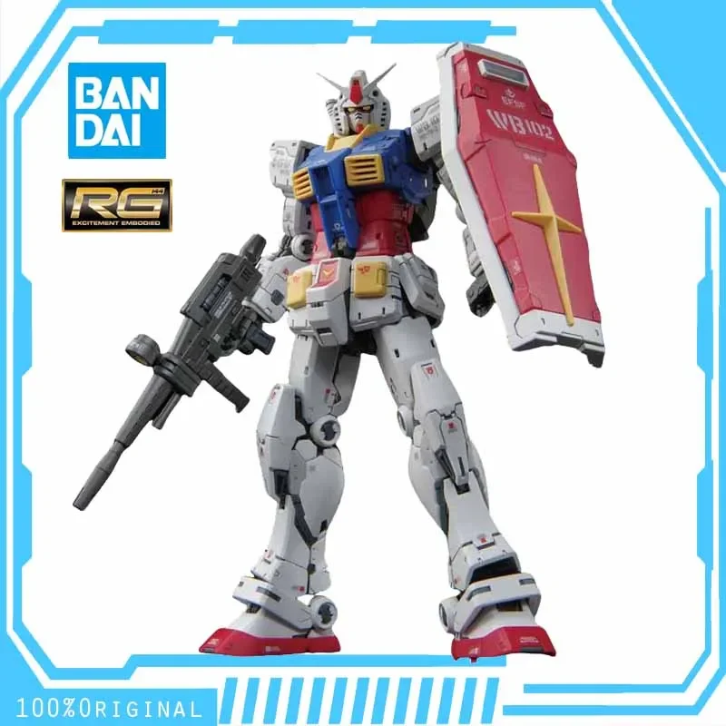 

In Stock BANDAI ANIME MOBILE SUIT GUNDAM RG 1/144 RX-78-2 GUNDAM Ver.2.0 Assembly Plastic Model Kit Action Toys Figures Gift