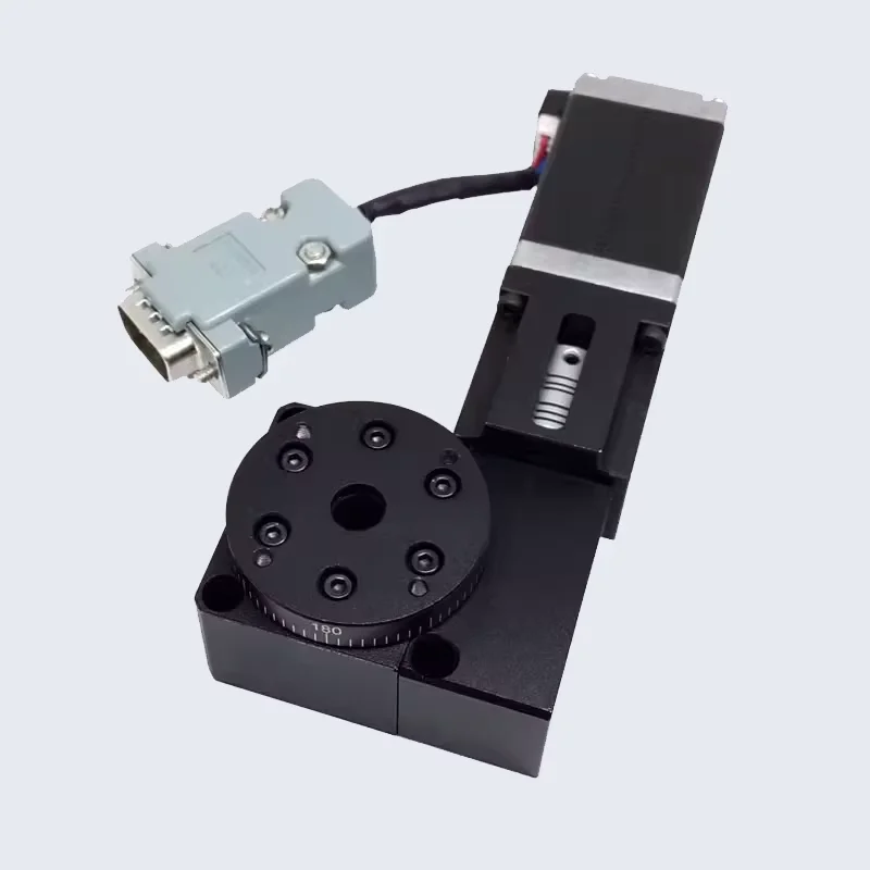 PX110-30 High Precision Motorized Angle adjustment stage  Electric Rotating Machine, Electric Optical Rotating Platform