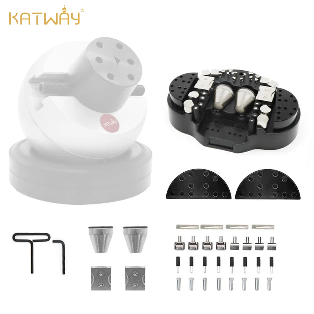 KATWAY 36 Pcs Big Vise Ball Accessory Jewelry Making 10 kg Engraving Block Fitting Spare Parts Carve Jeweler Tools HH-A03BP ﻿