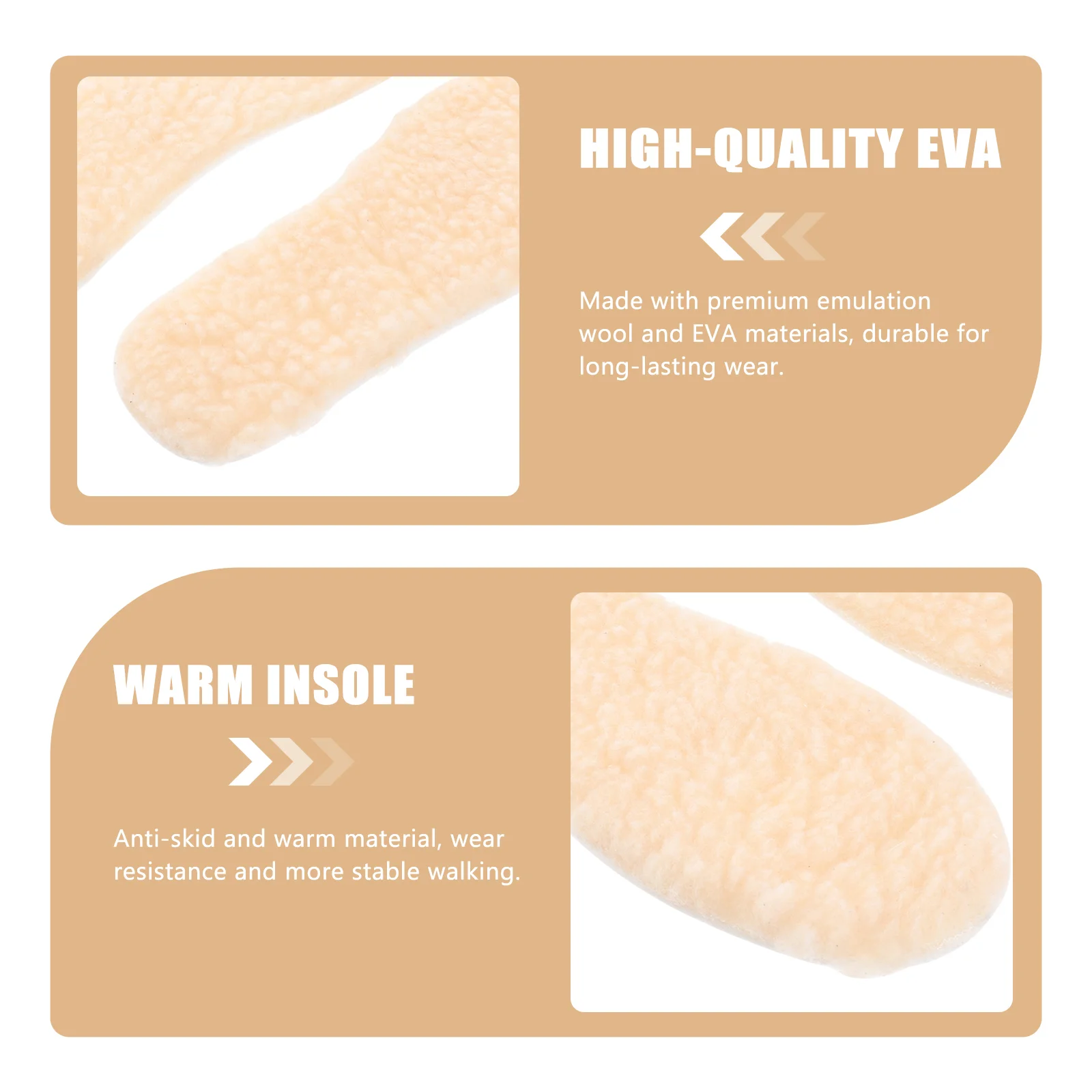 Children's Insoles Boots Shoe Shoes Comfortable Imitation Lamb Hair Winter Shoes-pad Warm Eva Wool Accessory Girl Baby Shoe-pad