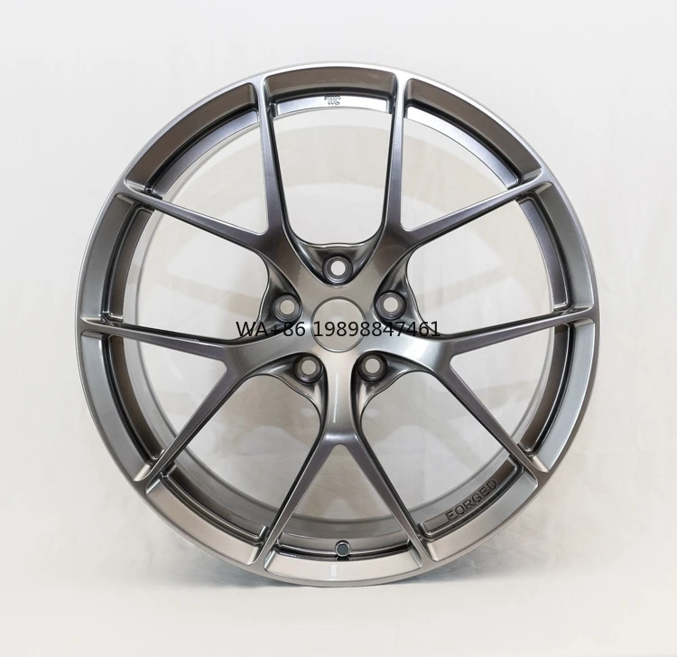 

HTOR Factory Direct Concave Forged Alloy Wheel Rims 18-22 Inch Hyper Silver Finish Multi Spoke 5x Other PCD New 30-40mm ET