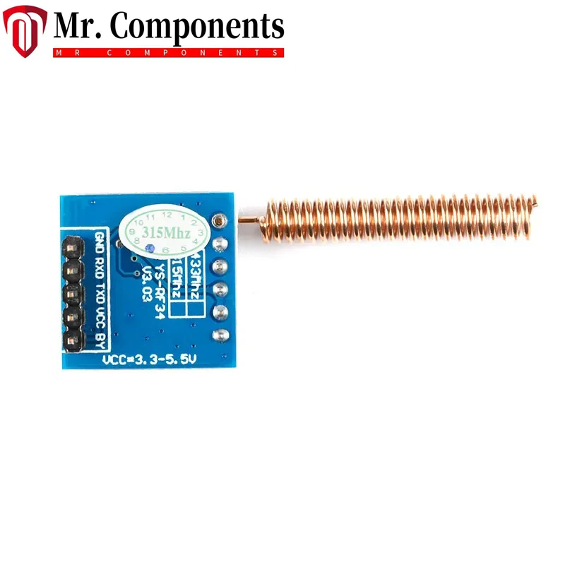 1PCS 315mhz RF Radio Frequency Decoding Module UART Wireless Remote Control Board Decoder RF34 Transmitter Support 2262 1527