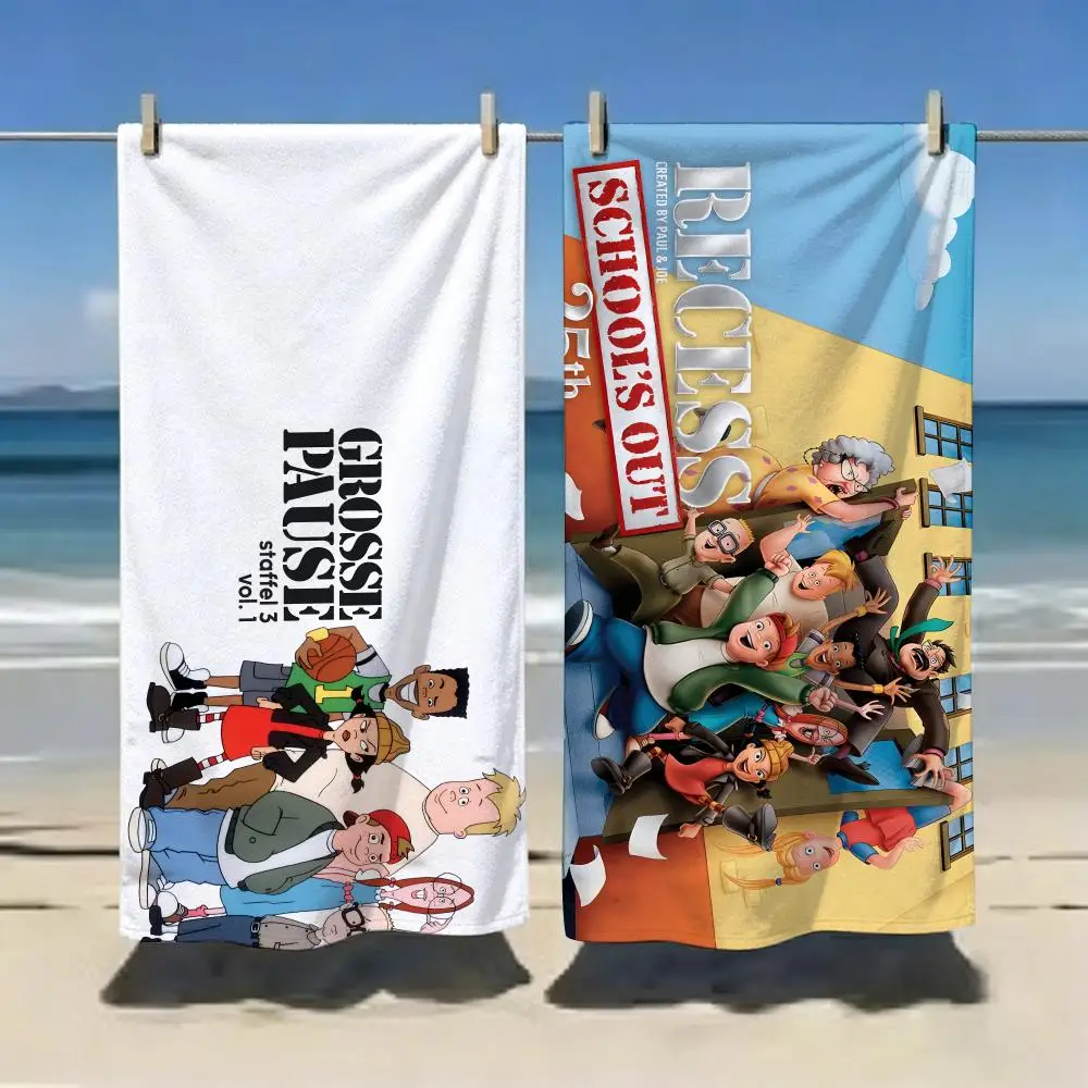 Anime R-Recess-S Towel Microfiber soft Beach Towel for Travel Fitness Sauna Bathing Camping