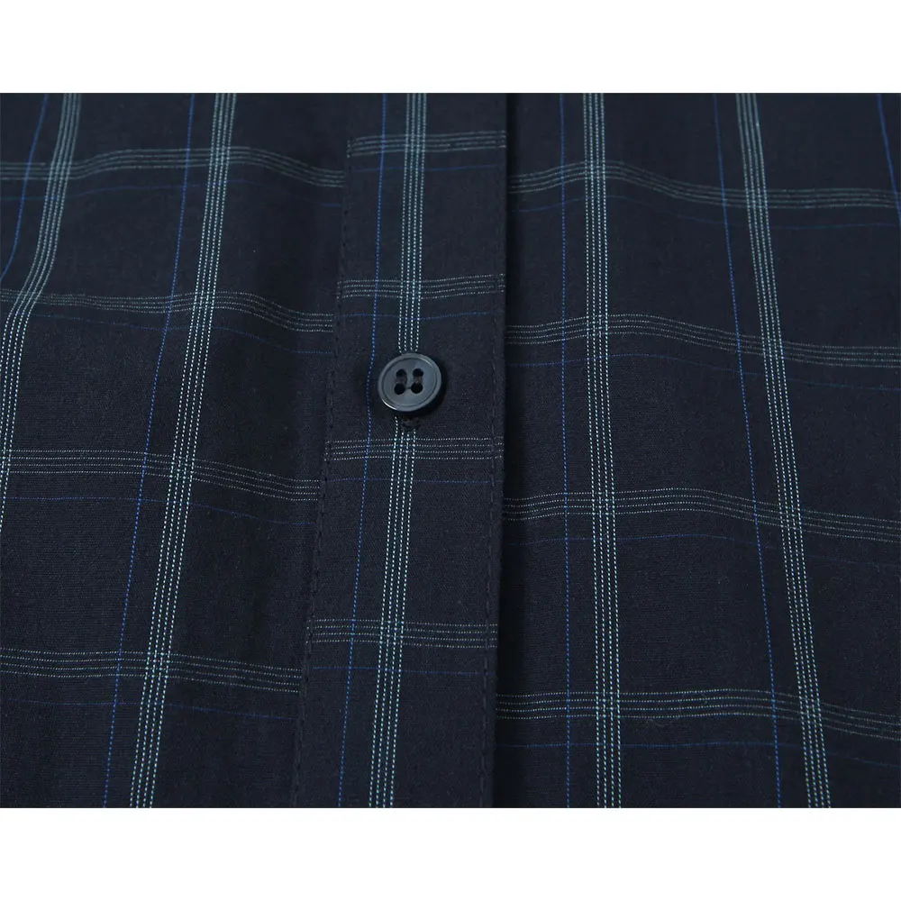 DUOPERI Damesmode met strik Geruite blouse Casual sjaalkraag Lange mouwen Vrouwelijke elegante chique damesoverhemden