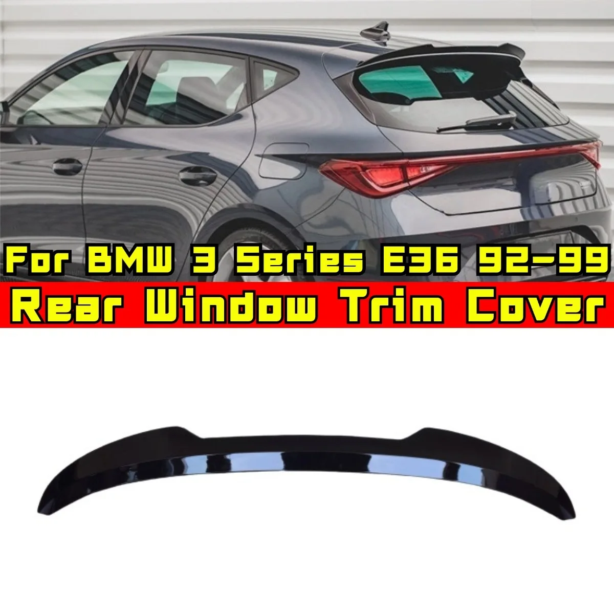 Rear Roof Spoiler Wing Car Accessories Exterior Part For Sea LEON FR/CUPRA MK4 Car Rear Roof Spoiler Wing Modification Part