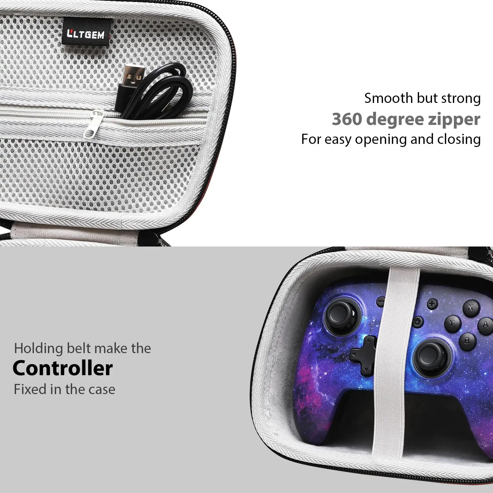 Estuche rígido LTGEM Eva para controlador de mando inalámbrico NexiGo, bolsa de almacenamiento (¡solo estuche!)