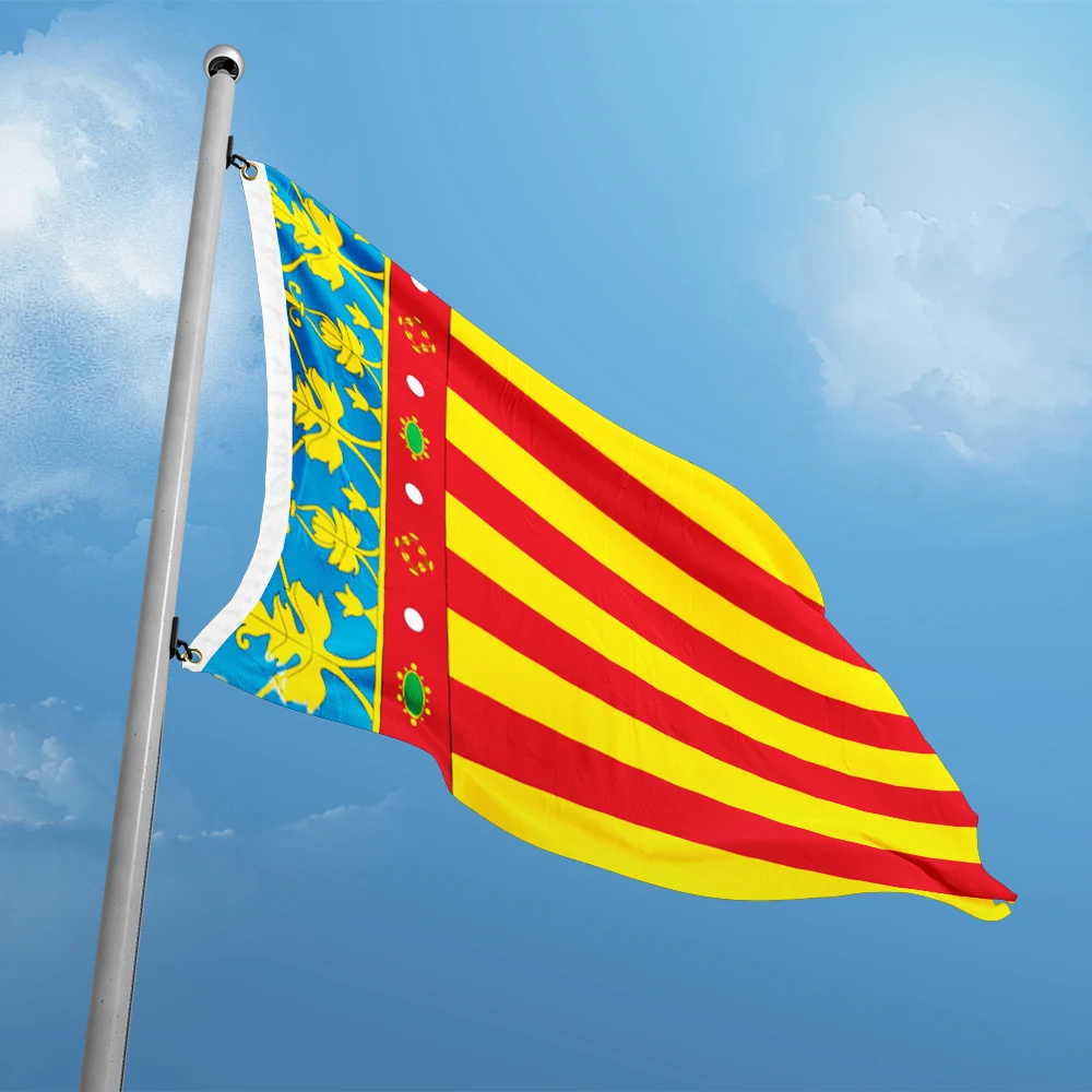 Spain Spanish Valenciana Flag 3ft x 5ft Polyester Banner Flying 150* 90cm Custom flag outdoor