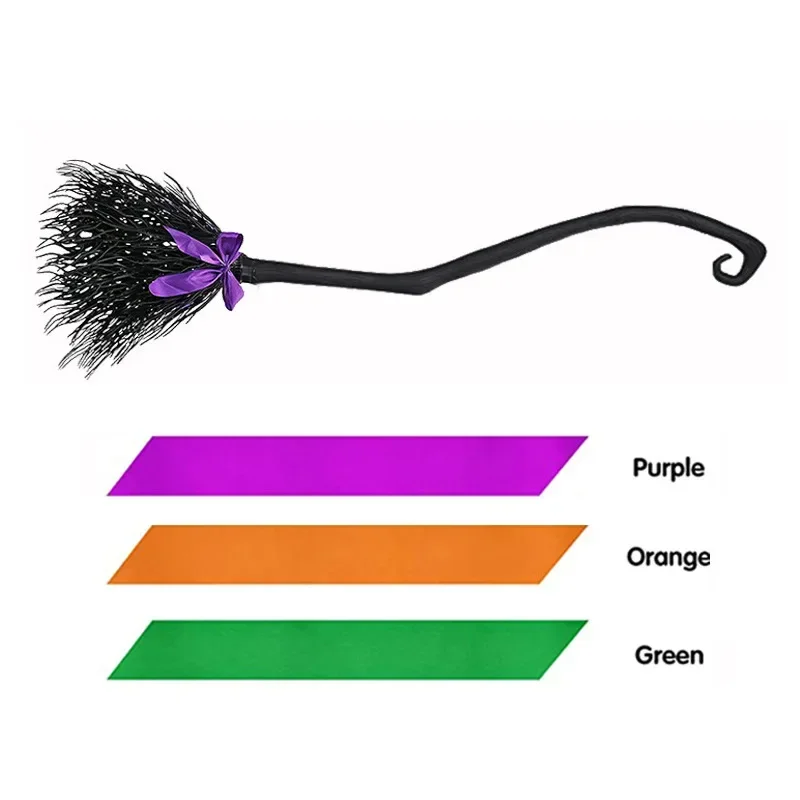 Halloween Witch Broom, Wizard  Flying Broomstick ,   Broom Props, For Cosplay Costume Party Decorations   5.0