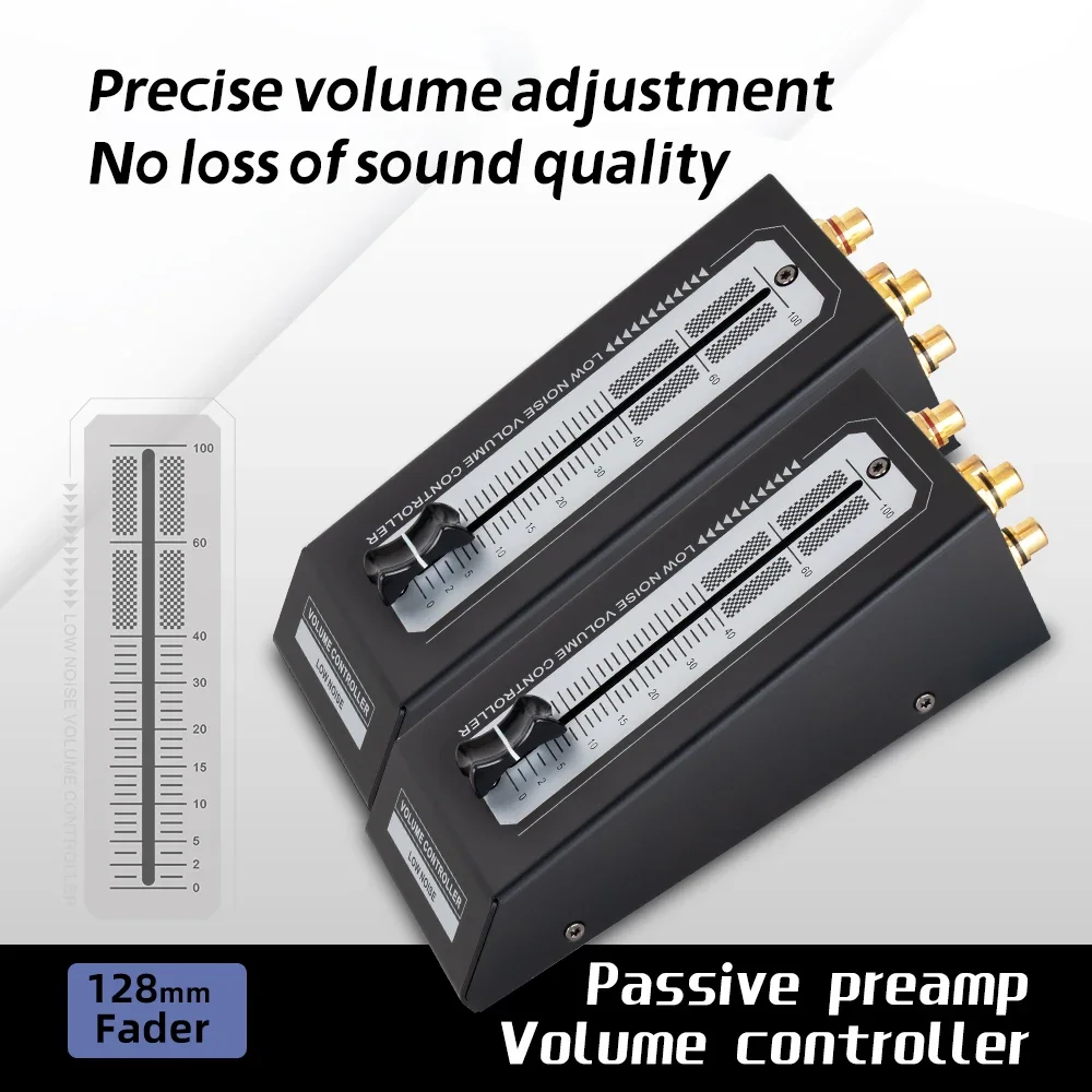 High Precision Passive Preamp Volume Controller HiFi Pre-Amplifiers Match Power Amplifiers or Active Speakers