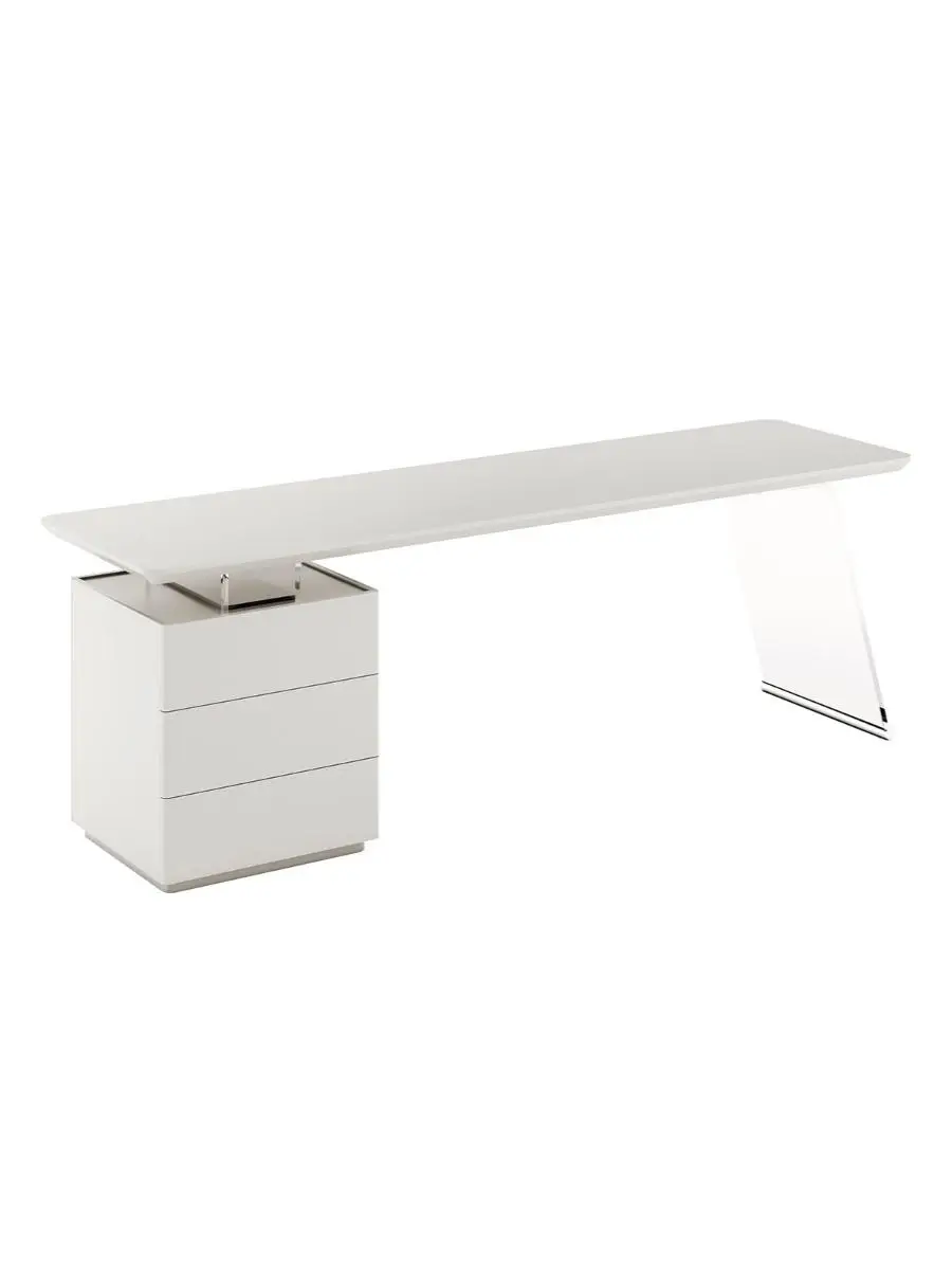 &Minimalistic Office Desk Environmentally Friendly Boards Piano Baking Varnish Process High Quality Office Desk