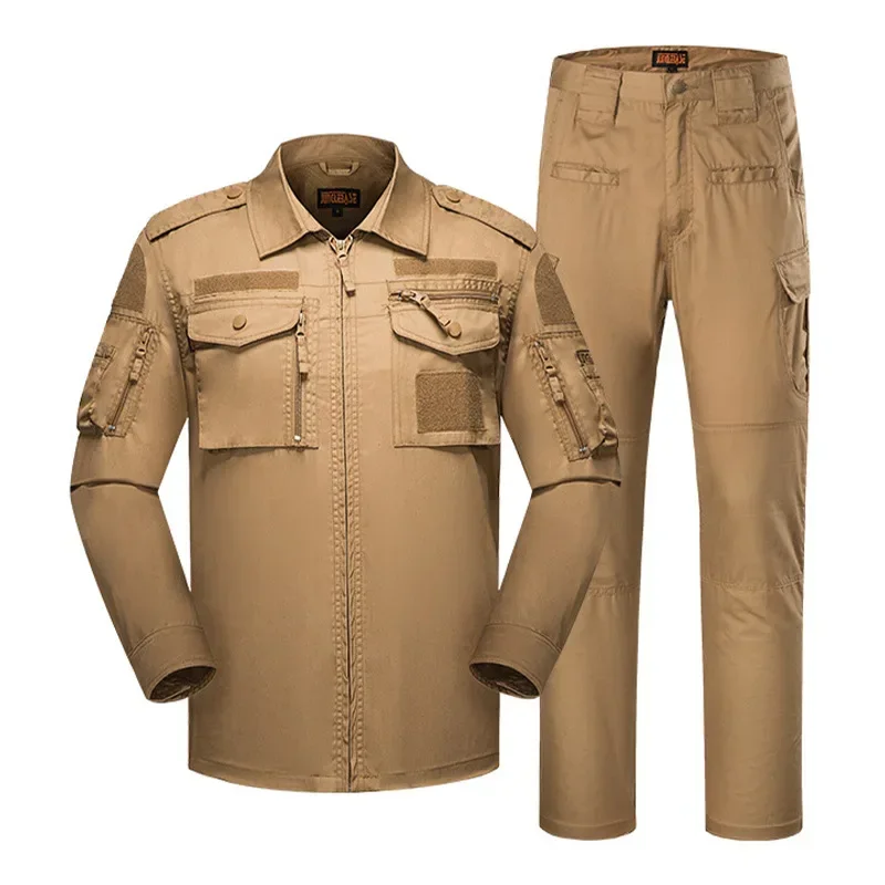 

Spring and Autumn Outdoor Uniform Tactical Suit Camouflage Suit Uniforms Men Special Clothing Work Suit Set