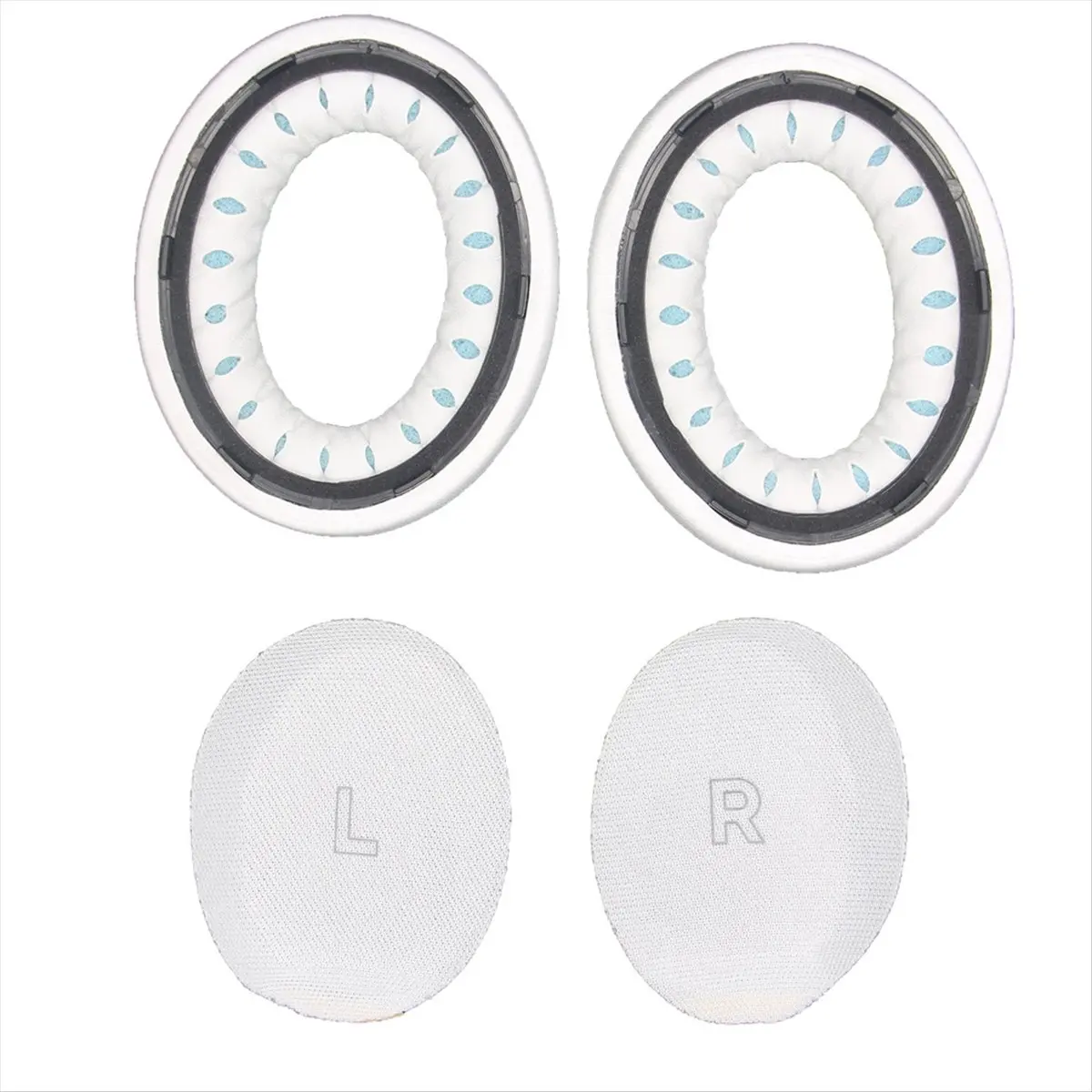 (A26M) Earpads for Bose QC Ultra Noise Reduction Headphone Replacement Soft Sponge Foam Cushions Repair Parts White view 5