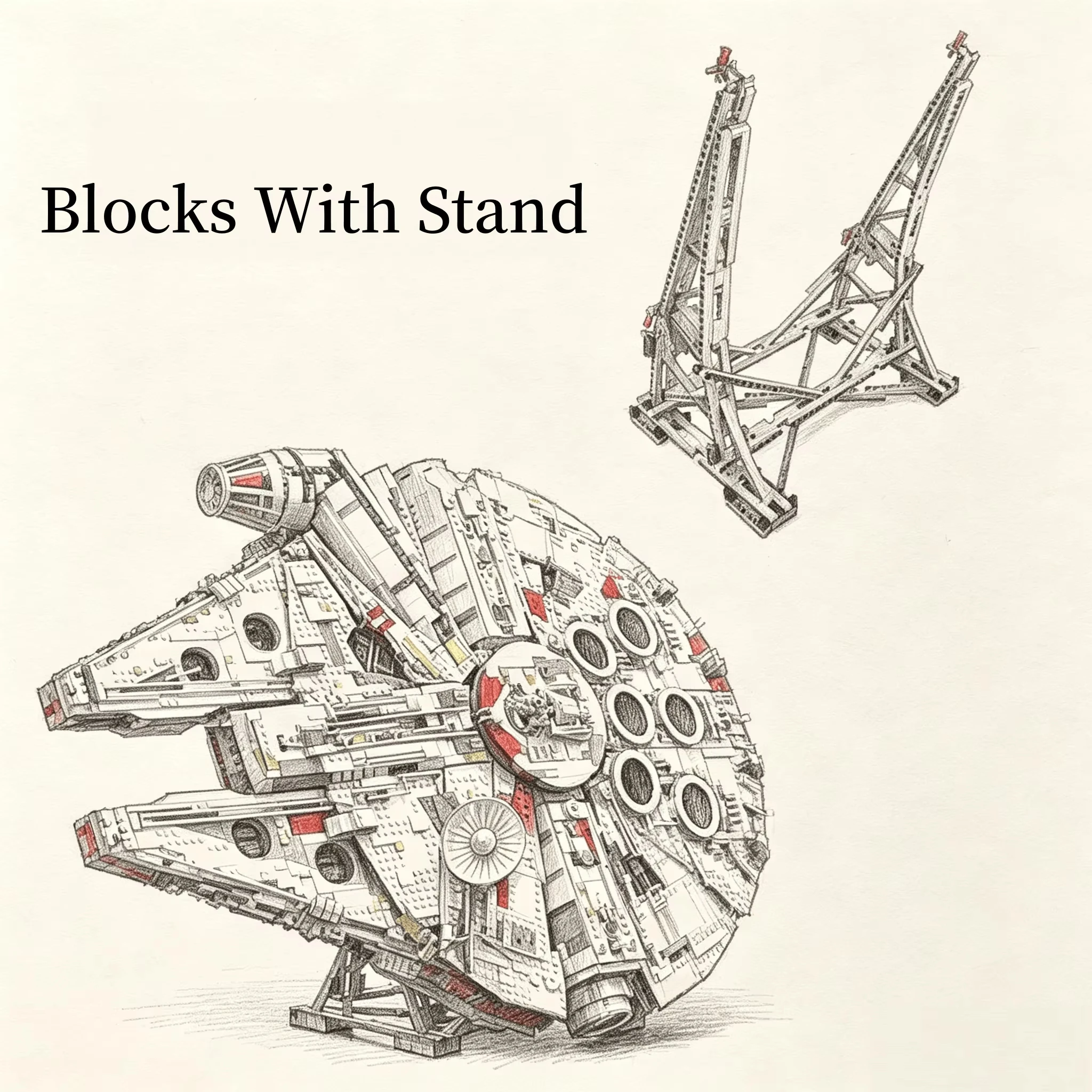 New 7541 Pieces of Advanced Building Block Set Model Kit, Adult Birthday Christmas Gift Collection