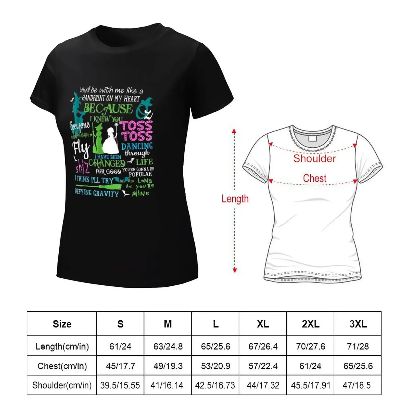 Halloween Wicked Musical T-shirt hippie clothes kawaii clothes workout shirts for Women