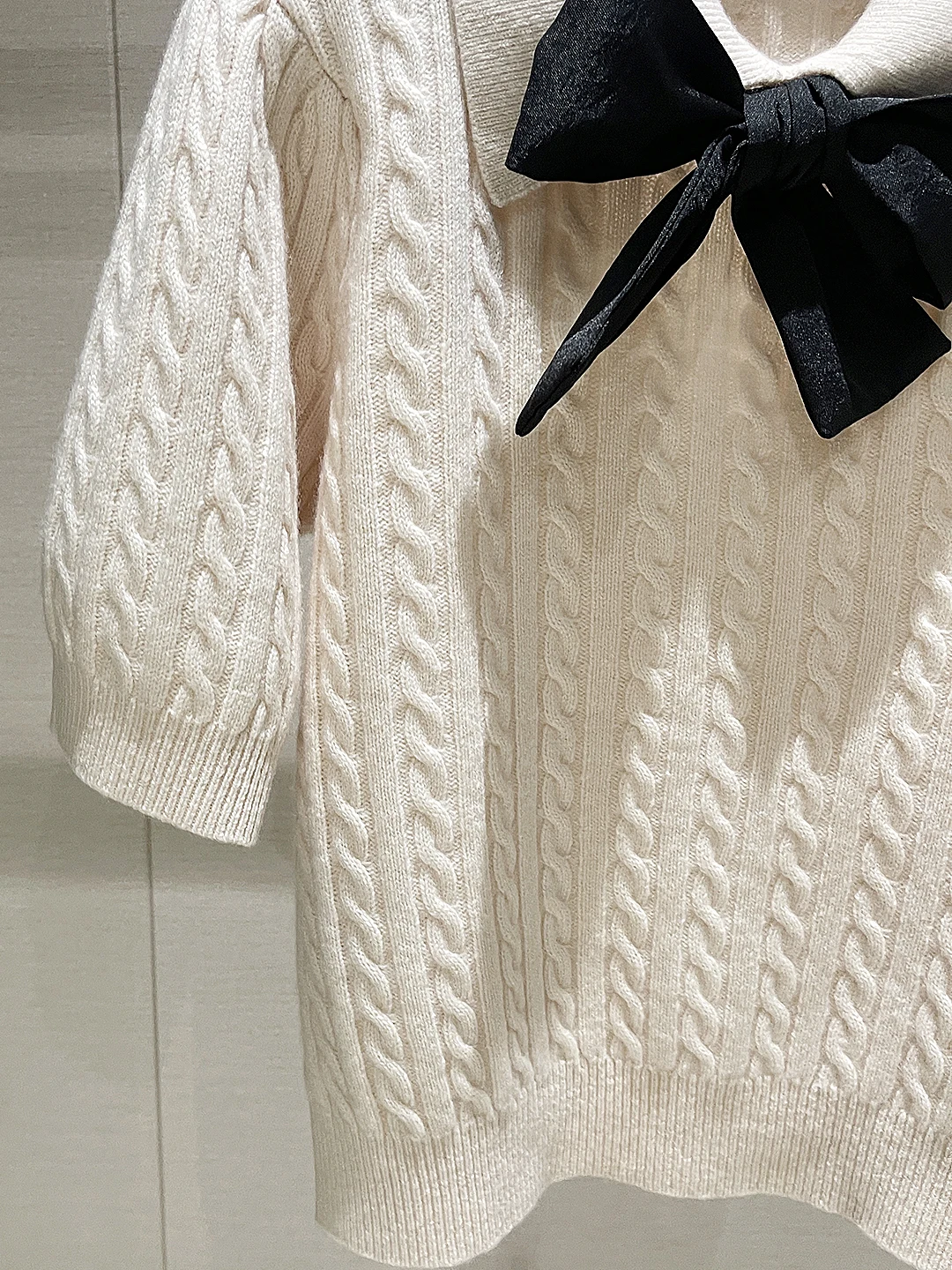 Ele malha ort sve irt colarinho nó fino ajuste feminino topo casual confortável respirável primavera faion