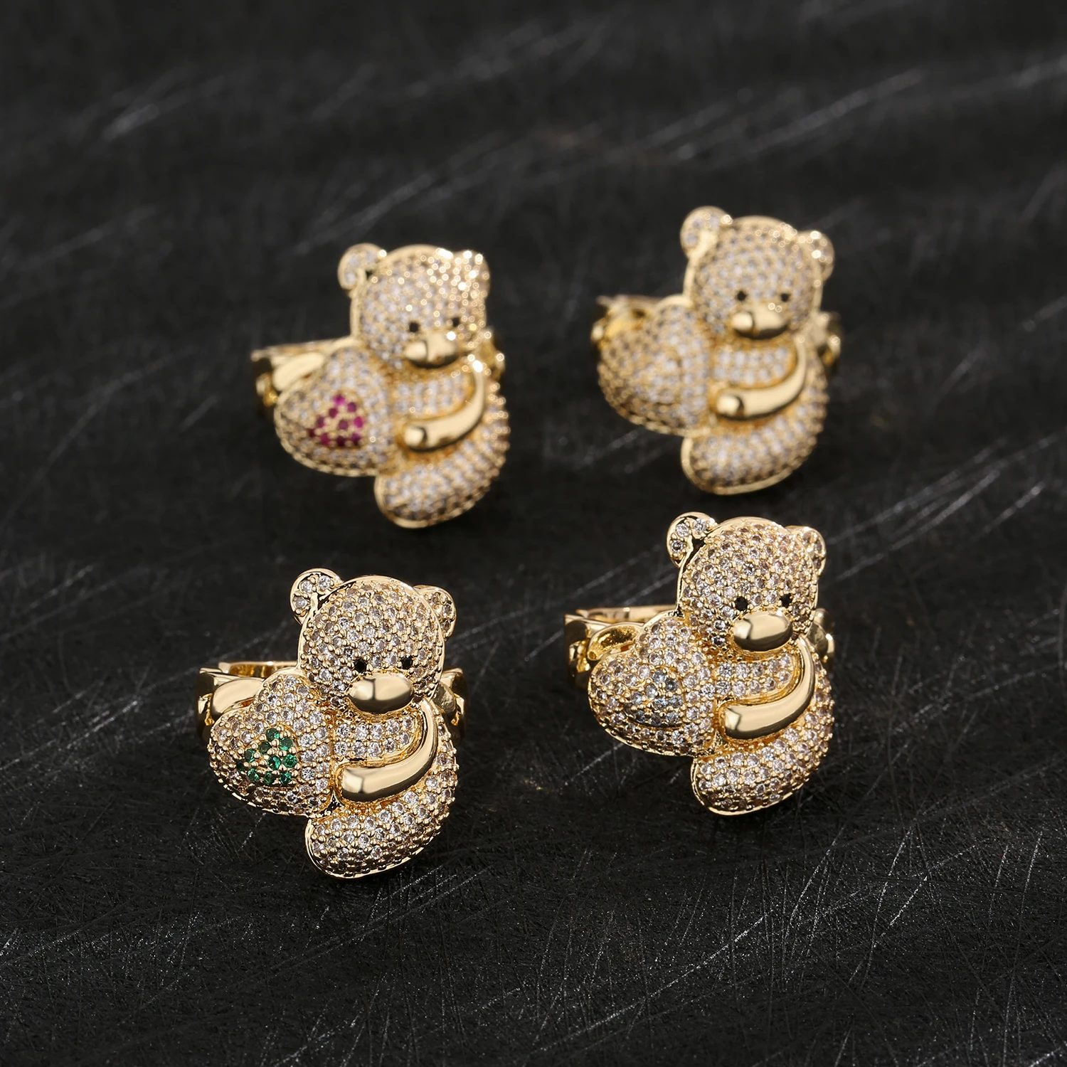 

Tentacle animal design women's party fashion brass bridal ring set, affordable price