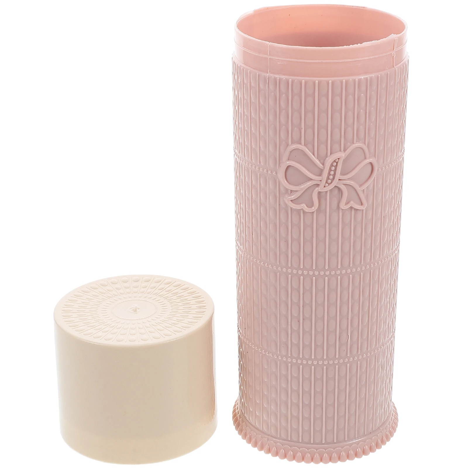 

Travel Dental Kit Covered Toothbrush Holders for Bathrooms Portable Plastic Toothpaste Cases with Lid Carved
