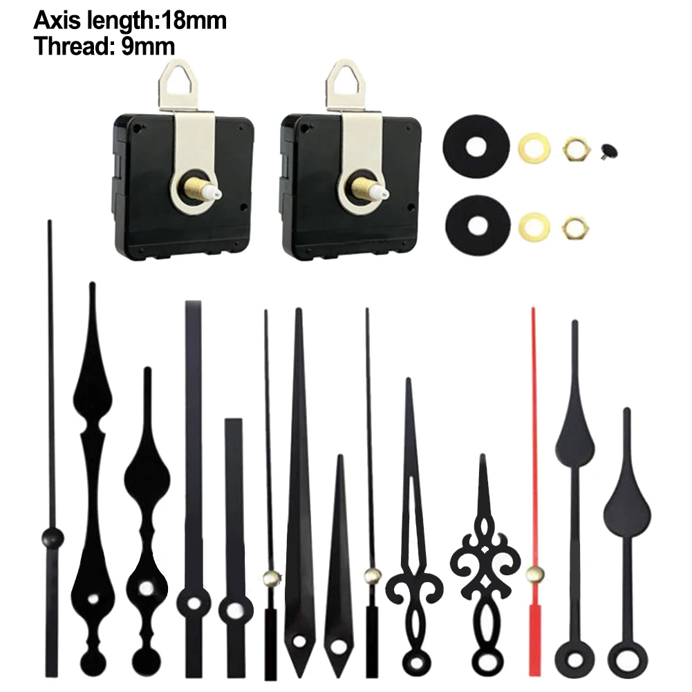 Wall Art Meets Functionality in This Complete DIY Clock Kit Featuring Two Silent Mechanisms & Five Unique Hands