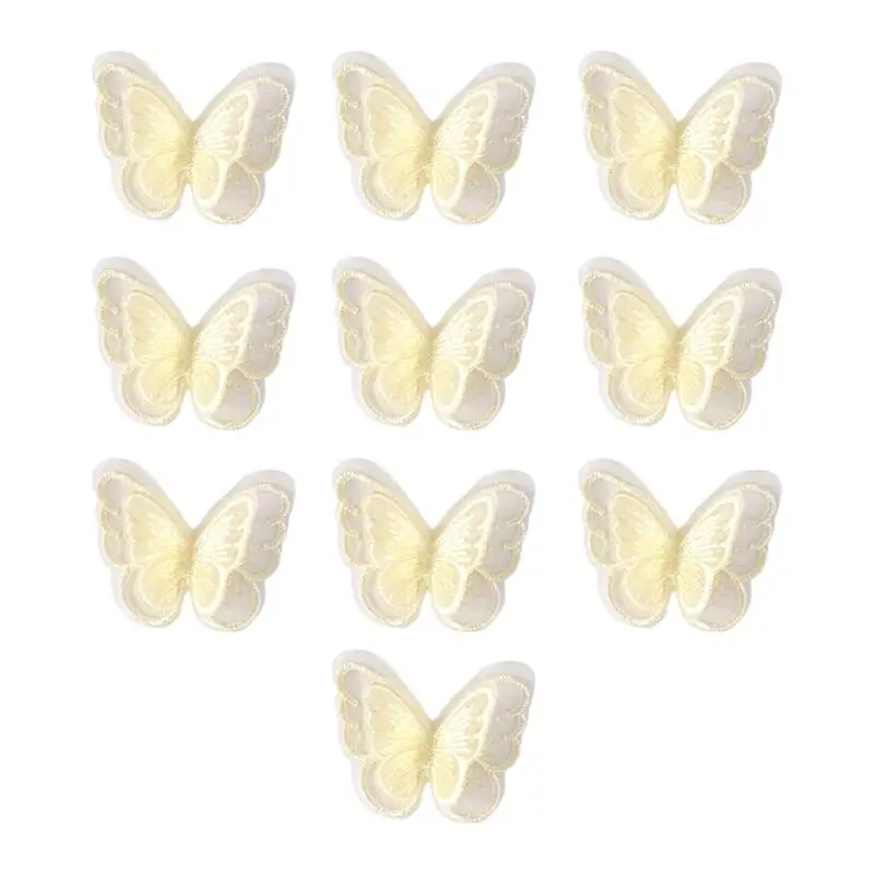 

39BD Embroidery Butterfly Appliques Sew On Patches for Sewing Craft Wedding Dress
