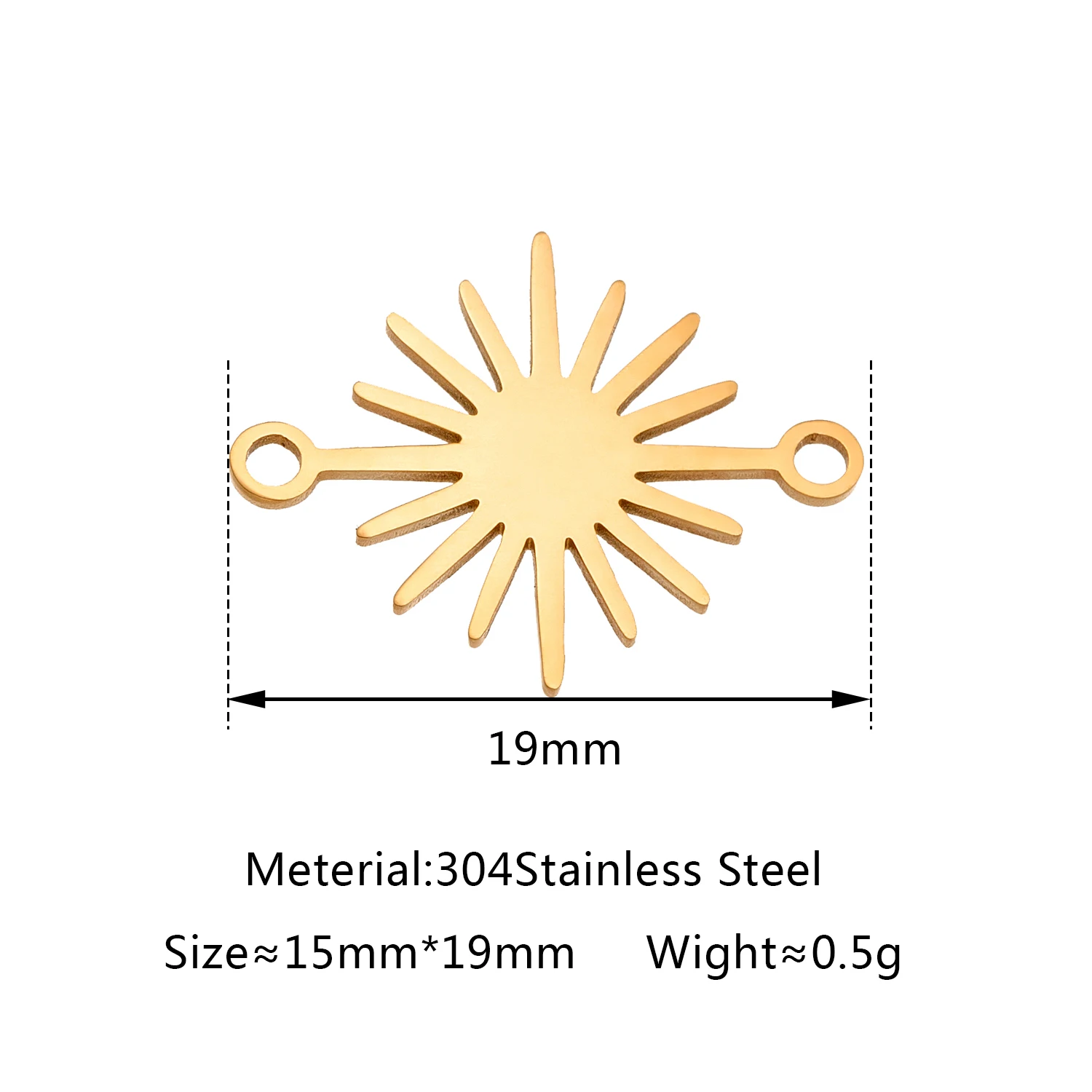 5 stks/partij Rvs Crown Charms & Zon Bloem Hanger Connector Voor DIY Ketting Oorbellen Armband Sieraden Maken Benodigdheden