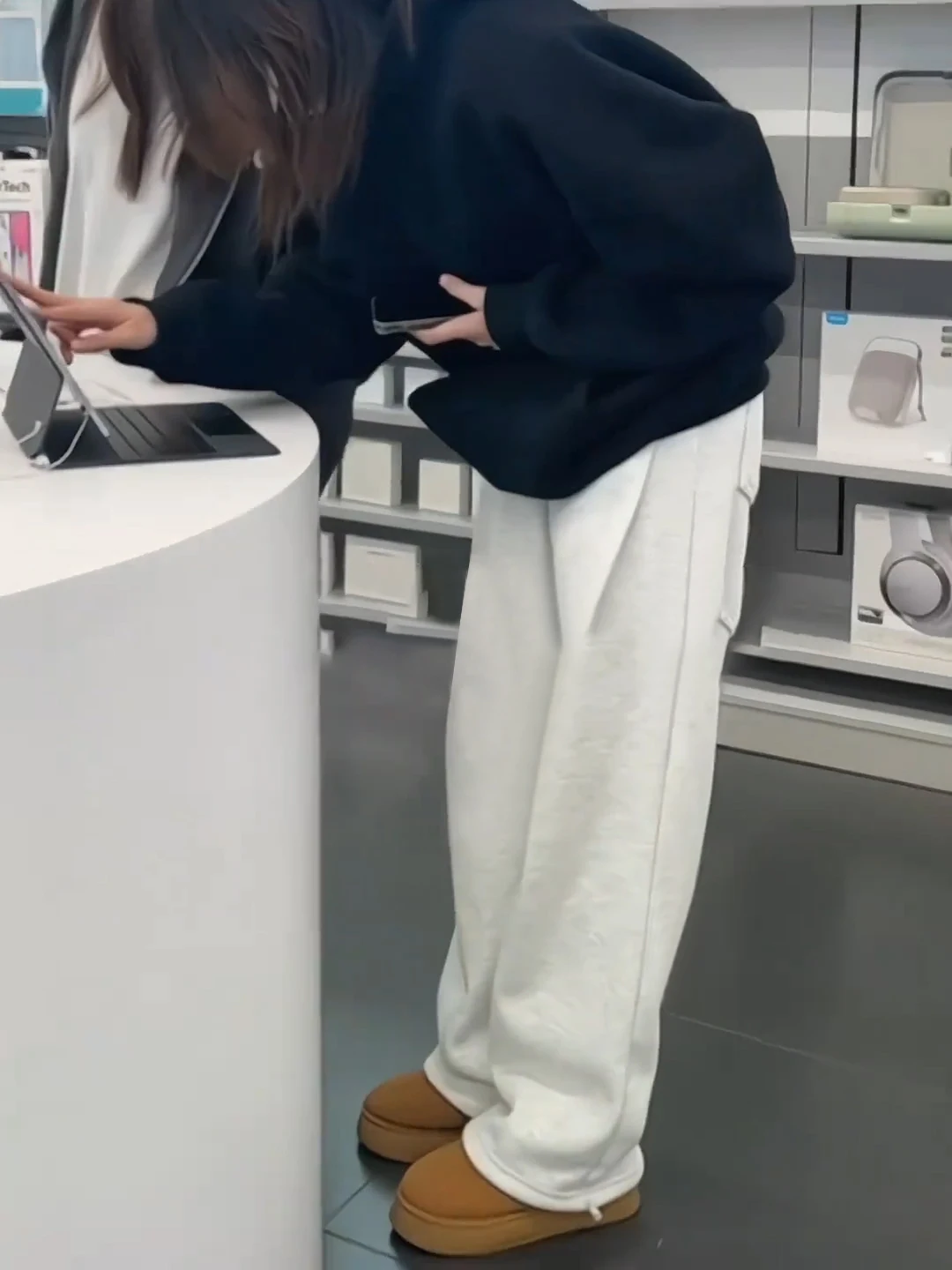 

Men's Fce Lined Cargo Pants Autumn Winter Straight Leg Casual Sports Trousers Long Length for Tall Teens And Adults