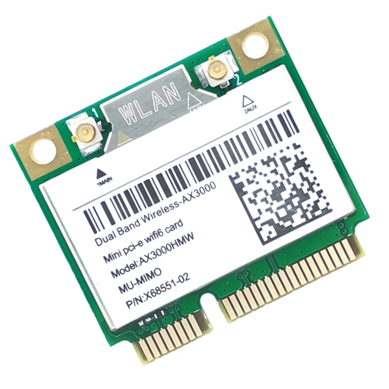 Карта Wi-Fi AX200 AX3000HMW Mini PCI-E Wifi 6, беспроводной адаптер 2,4G/5G Bluetooth 5,1 802.11AX для Win10